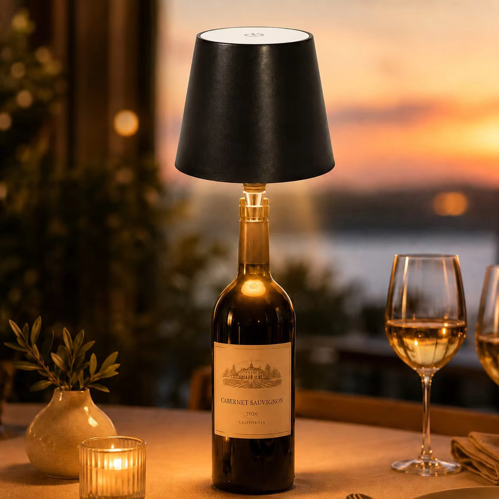 Cordless LED Wine Bottle Lamp