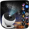Galaxy Projector, 13 in 1 Home Planetarium Star Light Projector for Bedroom 360° Rotating Mist Lamp Starry Sky Night Light with 12 Solar System