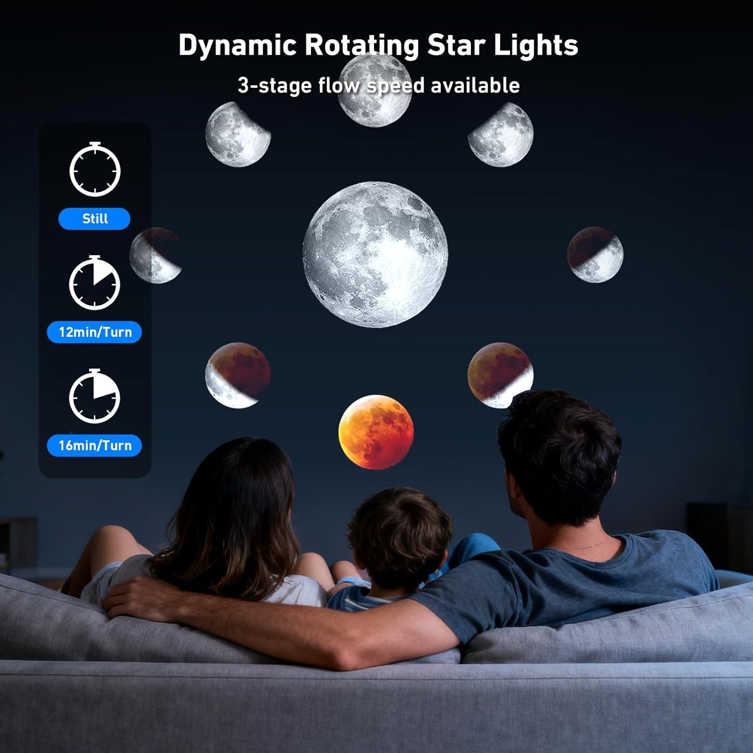 Galaxy Projector, 13 in 1 Home Planetarium Star Light Projector for Bedroom 360° Rotating Mist Lamp Starry Sky Night Light with 12 Solar System